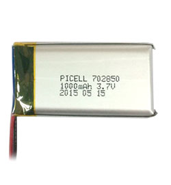 702850  Li-po battery 1000mAh 3.7V