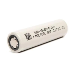 Аккумулятор Li-ion Molicel INR18650-P26A 2600mAh 3.7V б/защиты 35A
