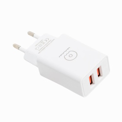 USB charger C155 5V, 3.1A, 2xUSB A 15W
