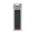 Hot melt adhesive,<draft/> set of black glue sticks, 11*200mm, 12 pcs, RT-1023<draft/>
