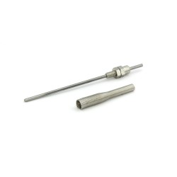 Threaded sleeve mounting for immersion temperature sensor M6