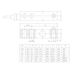 Тензометрический датчик CZL803-M-0.5t