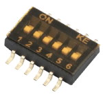 Перемикач DSHP06TSGET 6-pin SMD