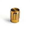 Handle on axle 6mm Star Gold D = 13mm H = 17mm