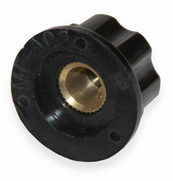 Handle on axle 6mm  MF-A01 Black D = 20mm H = 12mm