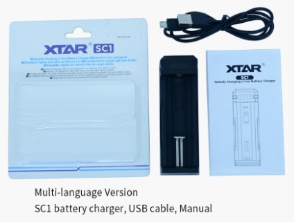 Зарядний пристрій для Li-Ion акумуляторів XTAR SC1, на 1 акумулятор
