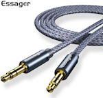 Cable Audio 1.2m, 3.5mm/3.5mm male-male gray