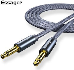 Cable Audio 1.2m, 3.5mm/3.5mm male-male gray