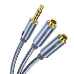 Cable Audio 0.25m 2x3.5/3.5mm jack male-female