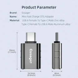 Adapter USB3.0 Type-C / USB3.0 AF OTG