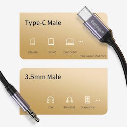 Cable Audio 1m Type-C/3.5mm (jack) plug
