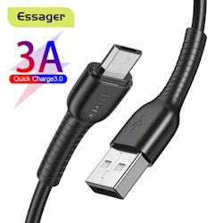 Cable USB 2.0 AM/BM microUSB 0.3m black LDB01