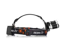 Ліхтарик налобный BORUIT RJ-5000 3LED Cree  XM-L2 T6, USB-выход