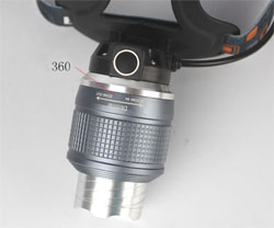 Headlight  BORUIT RJ-2800 focusing, 3 modes