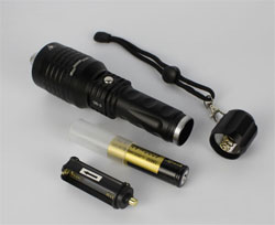  Tactical flashlight with laser  Laser Pointer 08-3 (green+red laser)