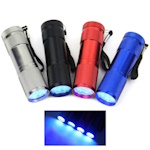 UV Flashlight<gtran/> 9LED blue<gtran/>