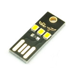 Ліхтарик<gtran/> USB 3 LED білий холодний чорна плата<gtran/>