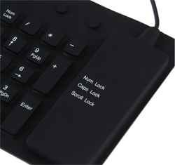 Водонепроницаемая клавиатура PC USB силиконовая гибкая 109 кнопок