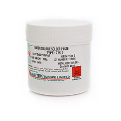  Solder paste, water washable  Qualitek 775-2 Sn63/Pb37 type 3, 90% ORL0 [500 g]