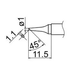 The sting T12-BCF1 cartridge for T12 soldering irons