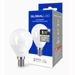 Лампа светодиодная GLOBAL LED G45 F 5W 3000K 220V E14 AP