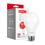 Лампа светодиодная MAXUS LED A70 15W 4100K 220V E27