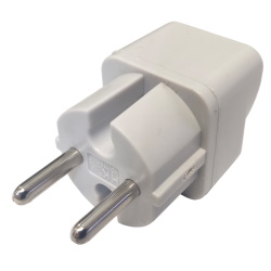 Adapter 220V ASIA-EURO HK-179 without grounding White
