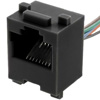 Telephone jack 8p8s with wires