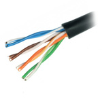 Cable UTP Cat 5E 4PR CCA 0.48 mm PE Outdoor