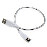 Кабель USB2.0 AM/AF, гибкий спиральный удлинитель 30см