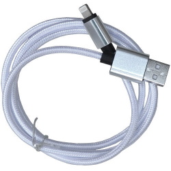 Кабель USB 2.0 AM/Apple Lightning 1.0м білий, диам. 4.5мм
