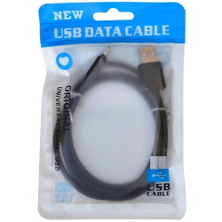 Cable  USB 2.0 AM/Apple Lightning 1.0m black, dia. 4.5mm