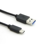 Кабель USB2.0 AM/Type-C 1м чорний