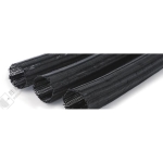 Cable mesh braid FR-05 Woven Wrap BLACK self-closing [1m]