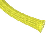 Cable braid<gtran/> snake skin 4mm, yellow<gtran/>