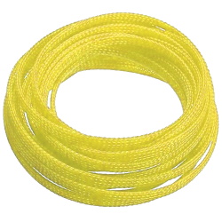 Cable braid snake skin 4mm, yellow