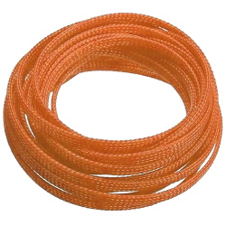 Cable braid snake skin 4mm, orange