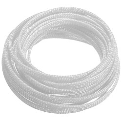 Cable braid snake skin 4mm, white