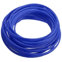 Cable braid snake skin 6mm, blue