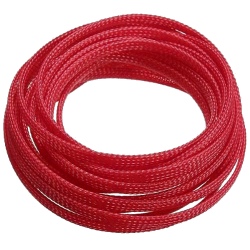 Cable braid snake skin 4mm, red