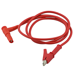 Cable Banana - crocodile red Y208 18AWG 1 meter