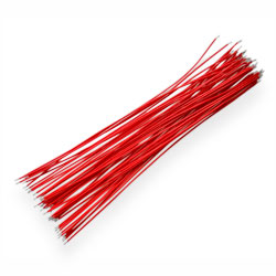 Installation wire  PVC 0.1 mm2 15 CM Red