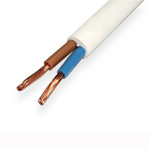 Power cable  PVA 2x0.75 white