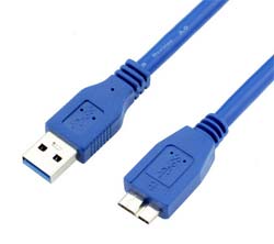 Cable USB3.0 AM/BM micro-USB 3.0 0.3m