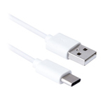Кабель USB 2.0 AM/Type-C 1.0м білий