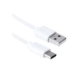 Кабель USB 2.0 AM/Type-C 1.0м білий