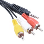 Cable<gtran/>  Audio 1.5m, 3.5mm (jack)/3xRCA (tulip)<gtran/>