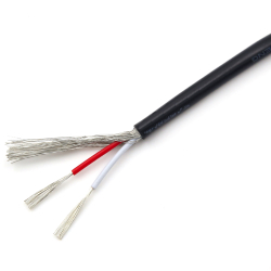 Signal cable UL2547 2 x 26AWG (7/0.16) shielded. PVC black