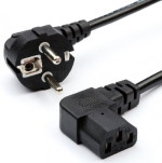 Power cable corner 3x0.75mm 1.8m black