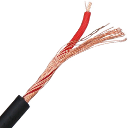 Signal cable 1 x 10 x 0.12mm Shielded PVC Black